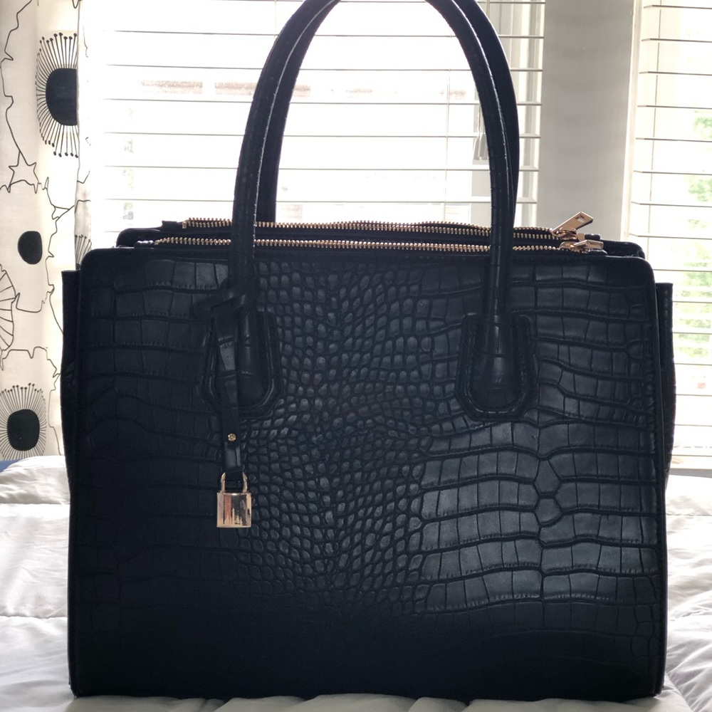Black Textured Purse